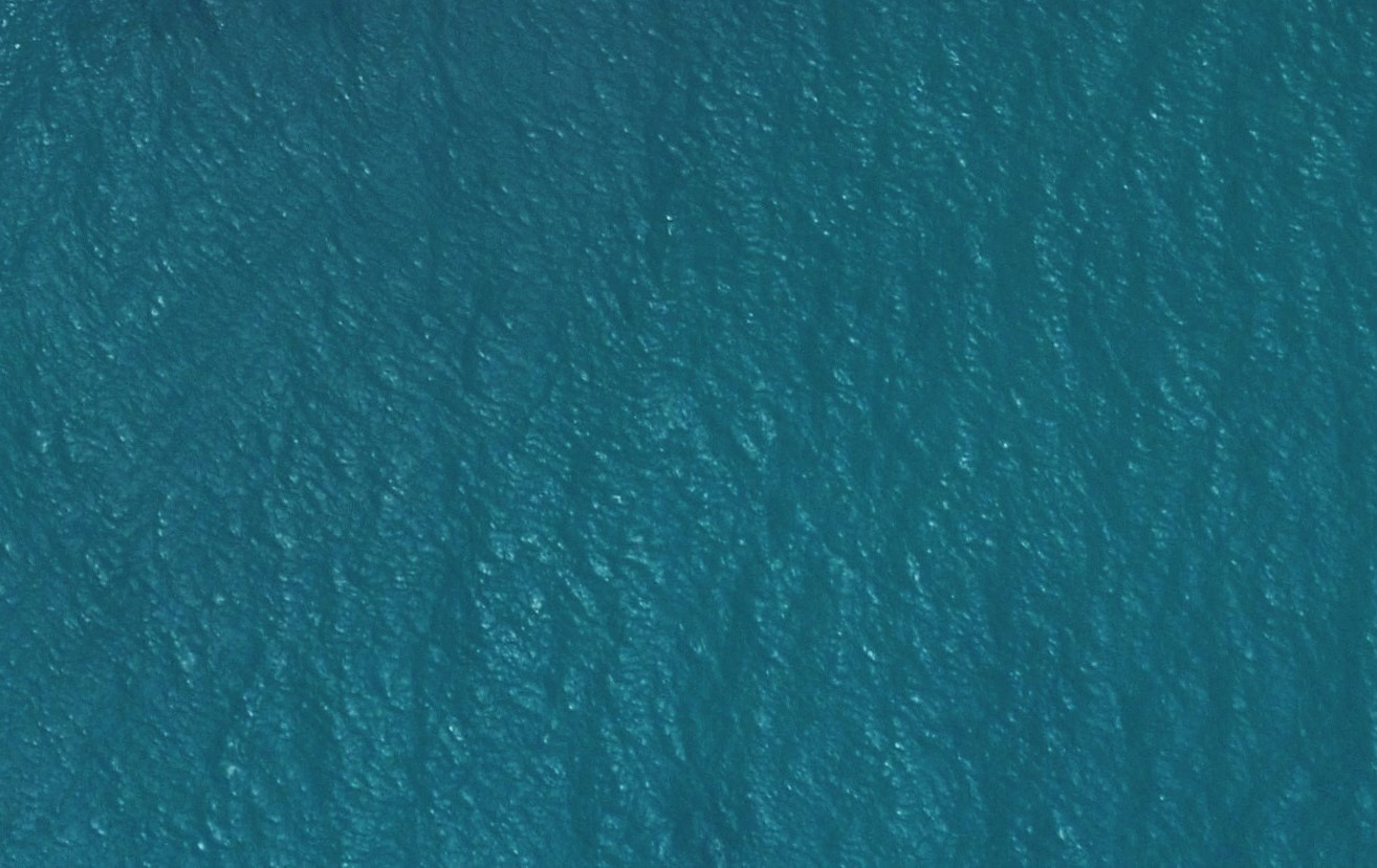 aerial view of ocean waves